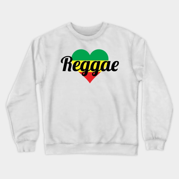 Reggae Heart Crewneck Sweatshirt by defytees